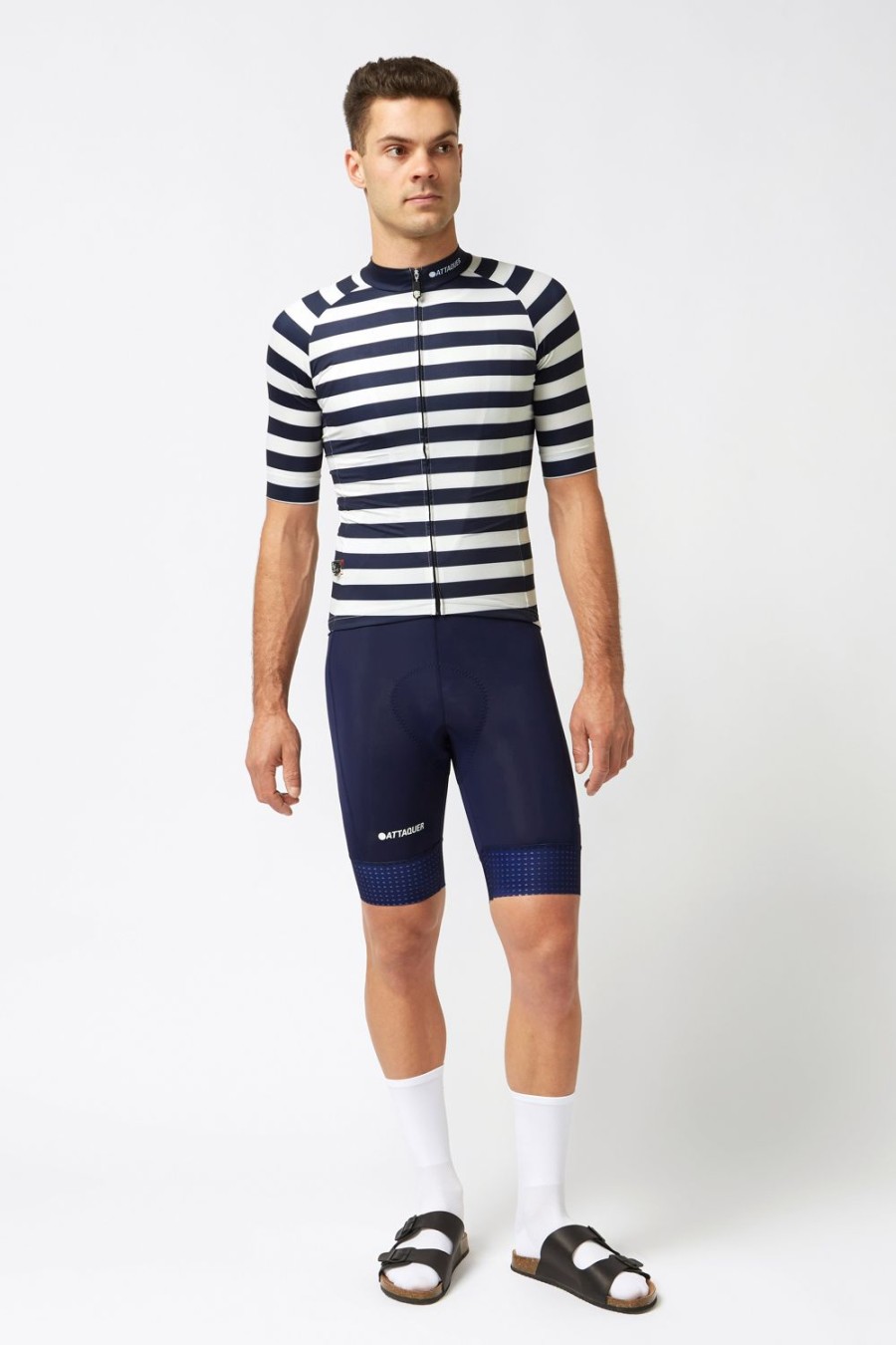 Hommes Attaquer | Rayure En Jersey Trapeze