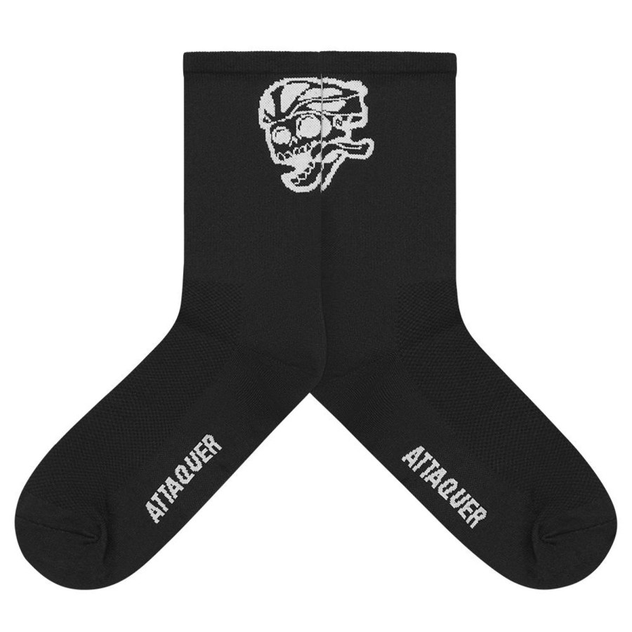 Accessoires Attaquer | Chaussettes Logo Crane Noir