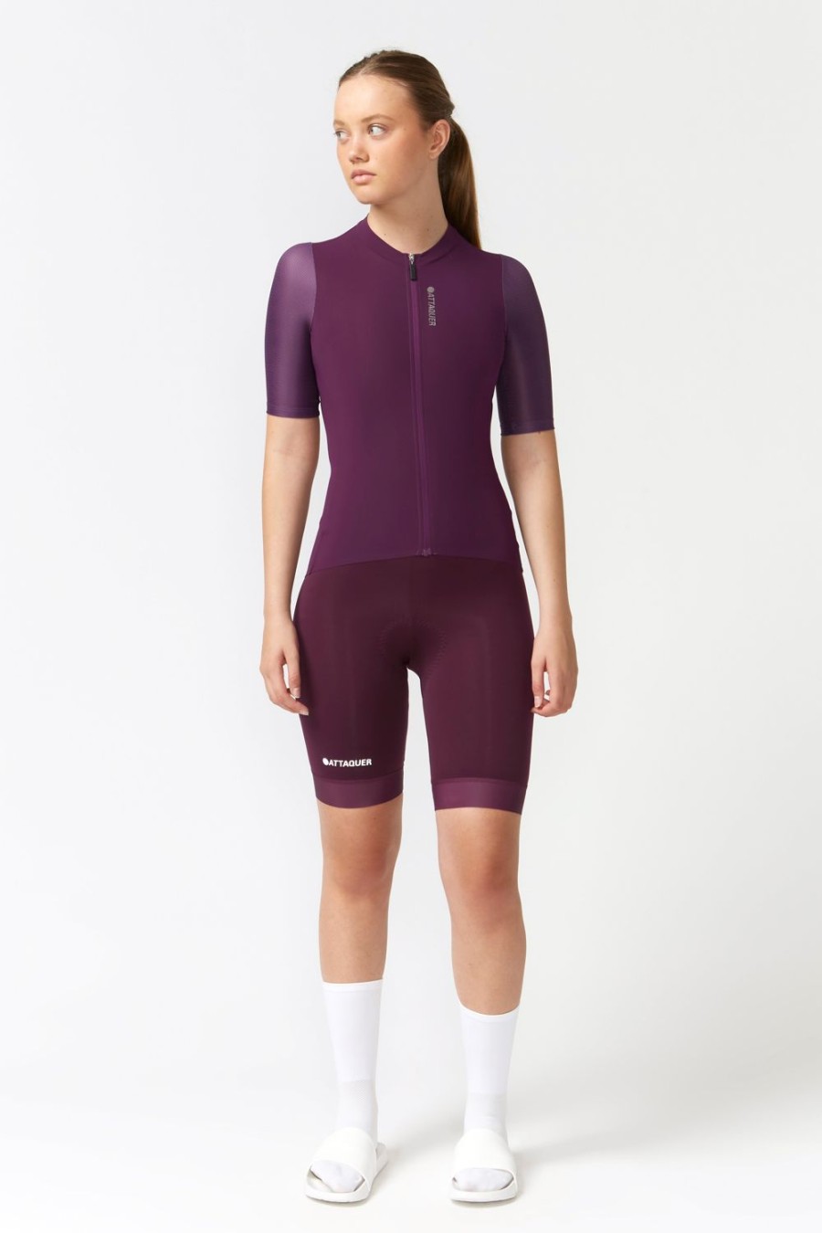 Femmes Attaquer | Maillot Race Femme Bordeaux