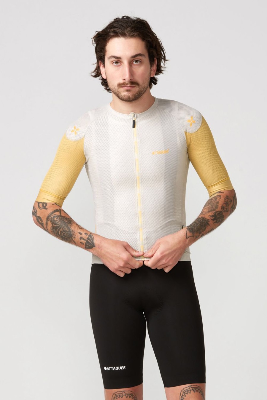 Hommes Attaquer | Creme Jersey Grimpeurs Ultra+