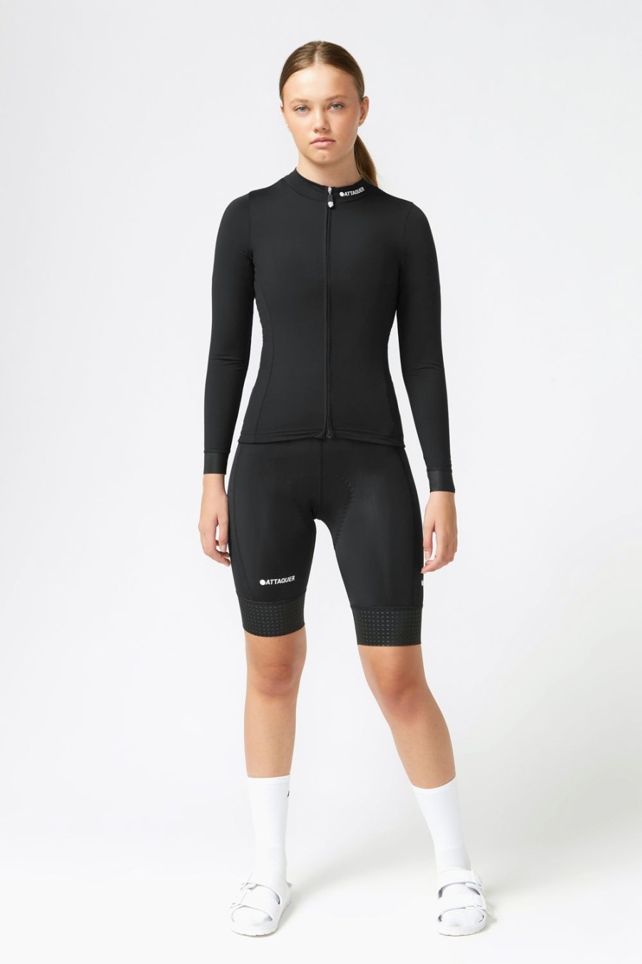 Femmes Attaquer | Maillot Femme A-Line Hiver Manches Longues 2.0 Noir