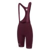 Femmes Attaquer | Cuissard A Bretelles Race Femme Bordeaux/Blanc Ref Logo