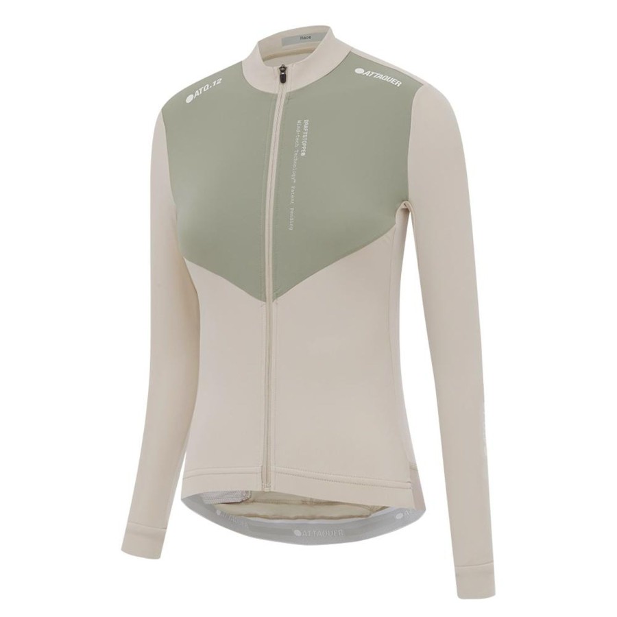 Femmes Attaquer | Maillot Race Winter A Manches Longues Pour Femme Blanc Casse