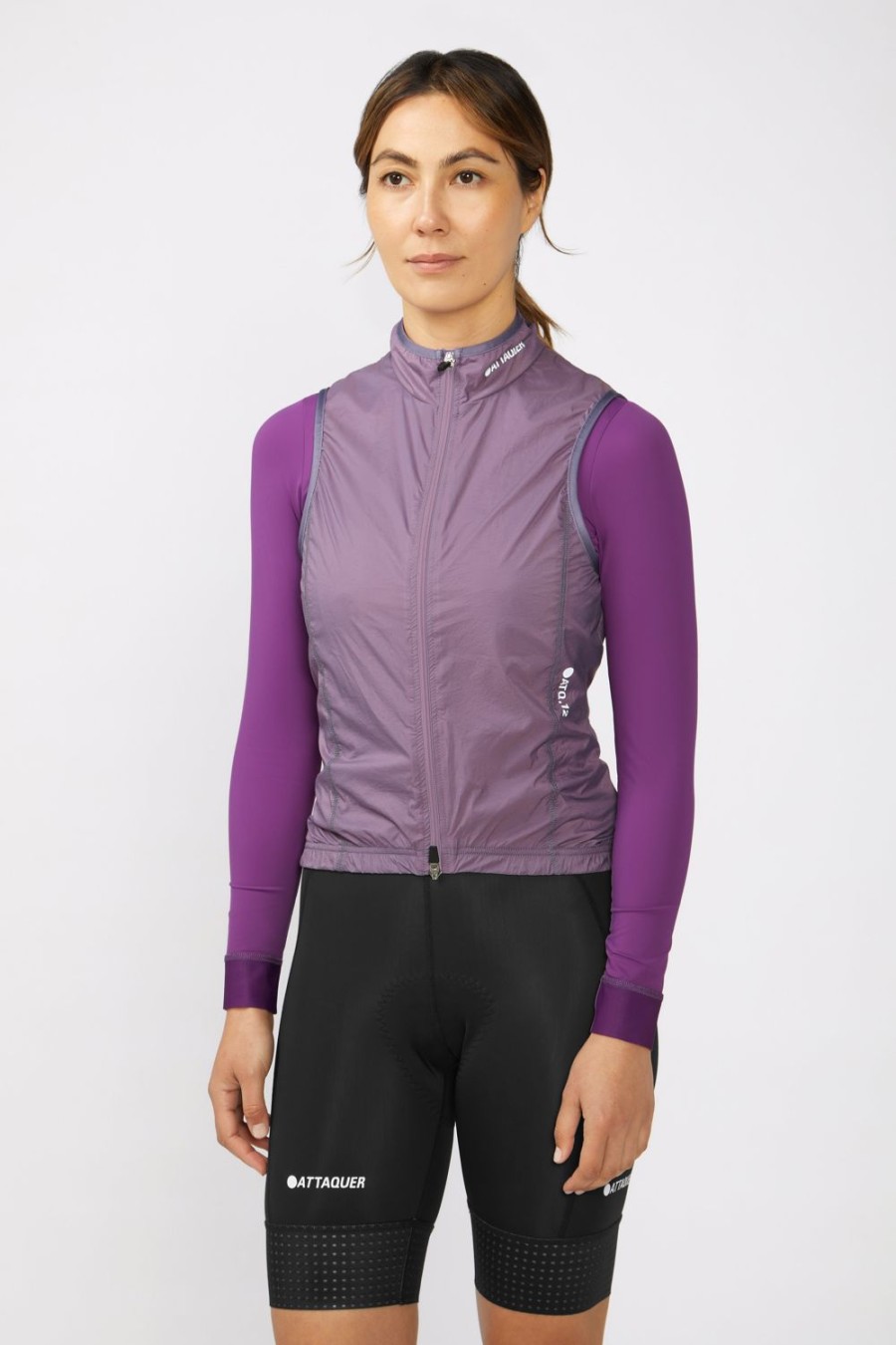 Femmes Attaquer | Gilet Leger A-Line Mauve Femme