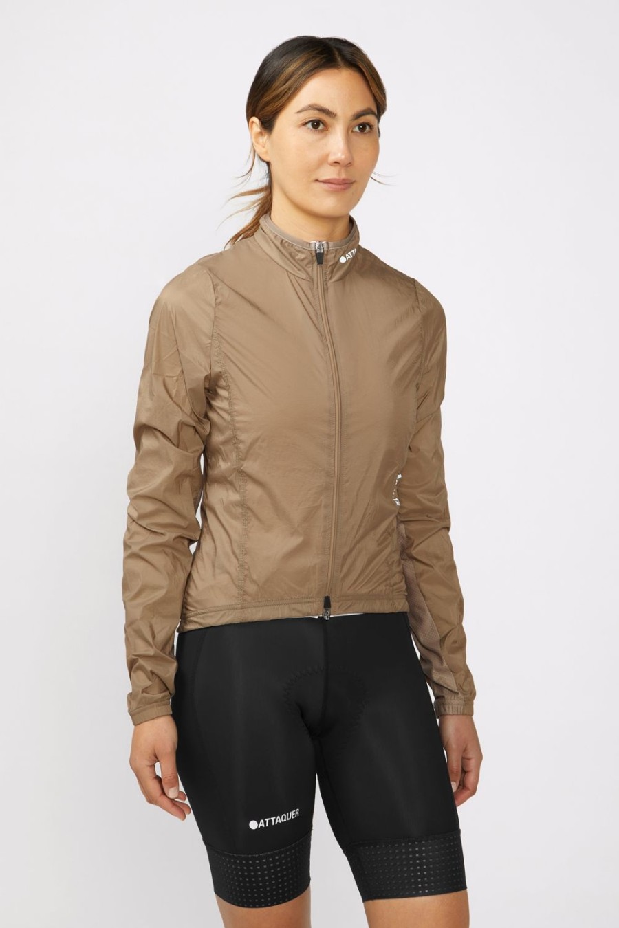 Femmes Attaquer | Veste Legere Trapeze Bronze Femme