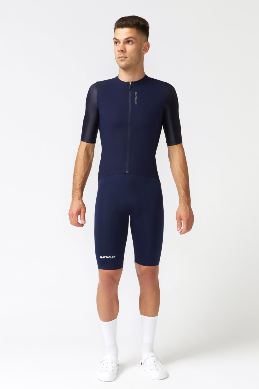 Hommes Attaquer | Maillot Race Marine