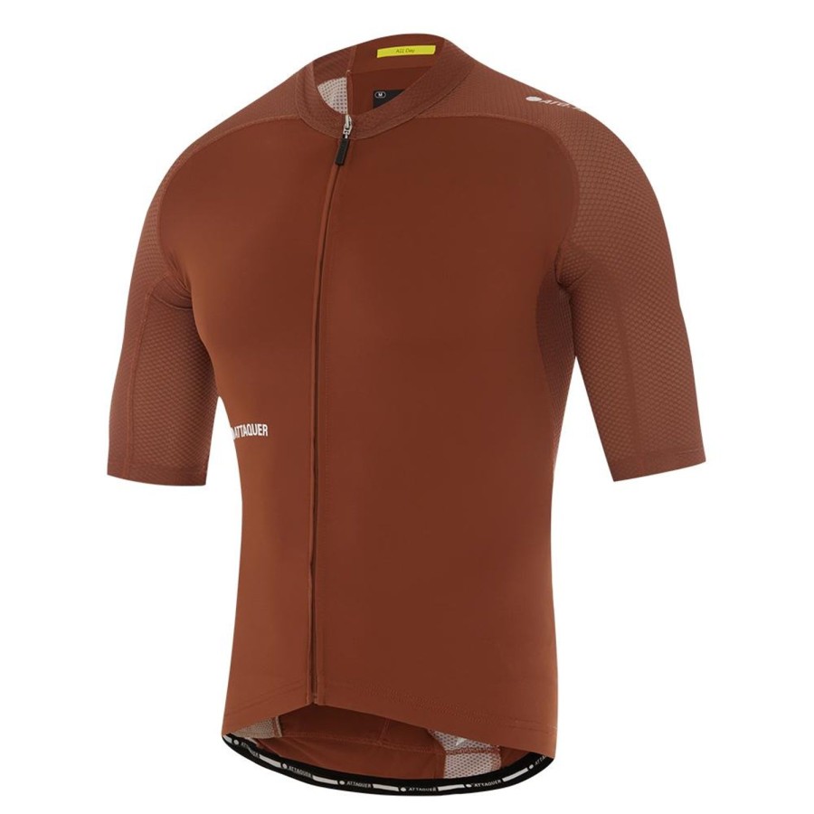 Hommes Attaquer | Maillot All Day Orange Brule