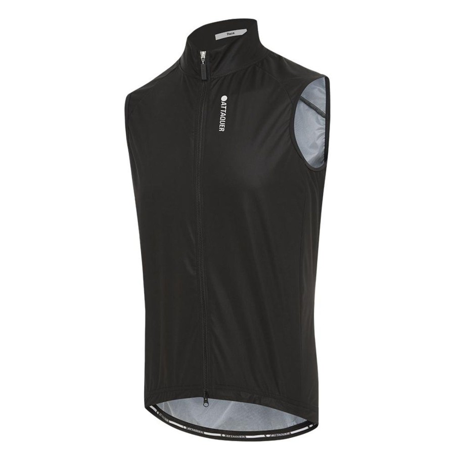 Hommes Attaquer | Gilet Softshell Race Rain Noir