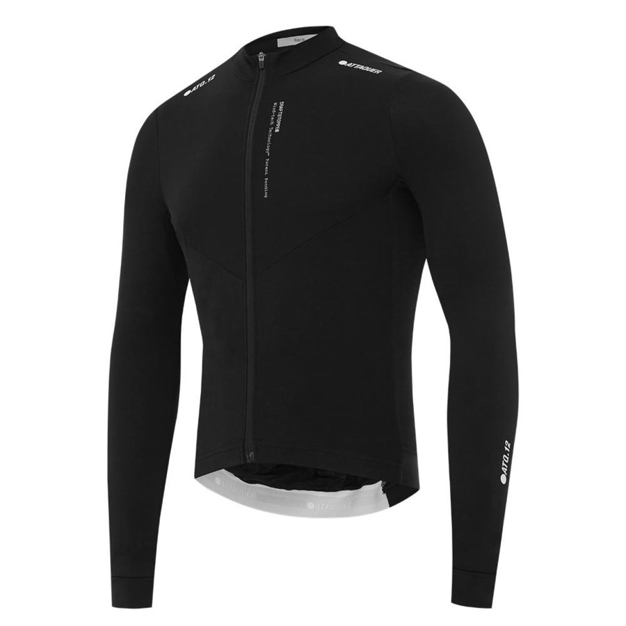 Hommes Attaquer | Maillot Race Winter Manches Longues Noir