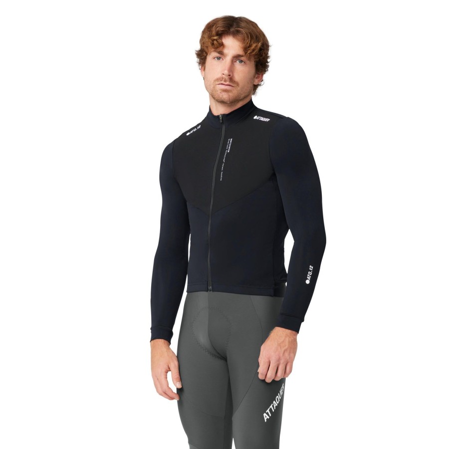 Hommes Attaquer | Maillot Race Winter Manches Longues Noir