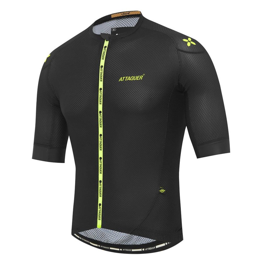 Hommes Attaquer | Maillot Ultra+ Climbers Noir/Citron Acide