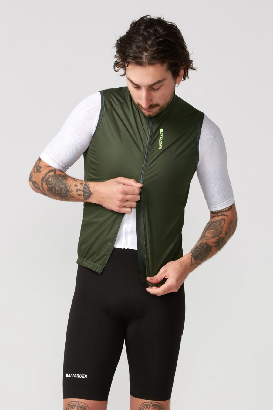 Hommes Attaquer | Gilet Softshell Race Rain Pin