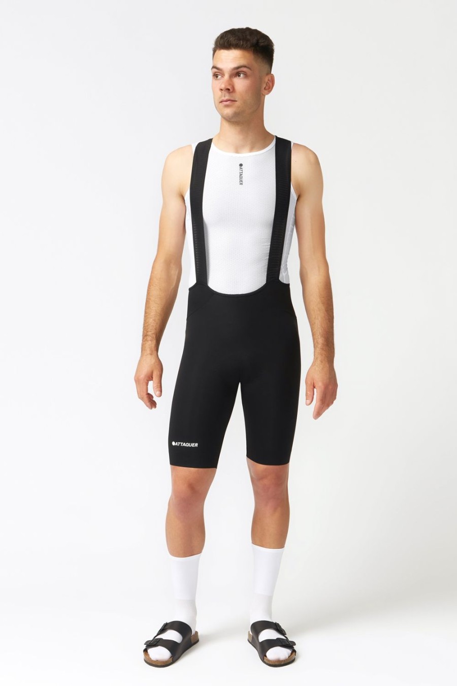 Hommes Attaquer | Cuissard Race Noir/Blanc Ref Logo